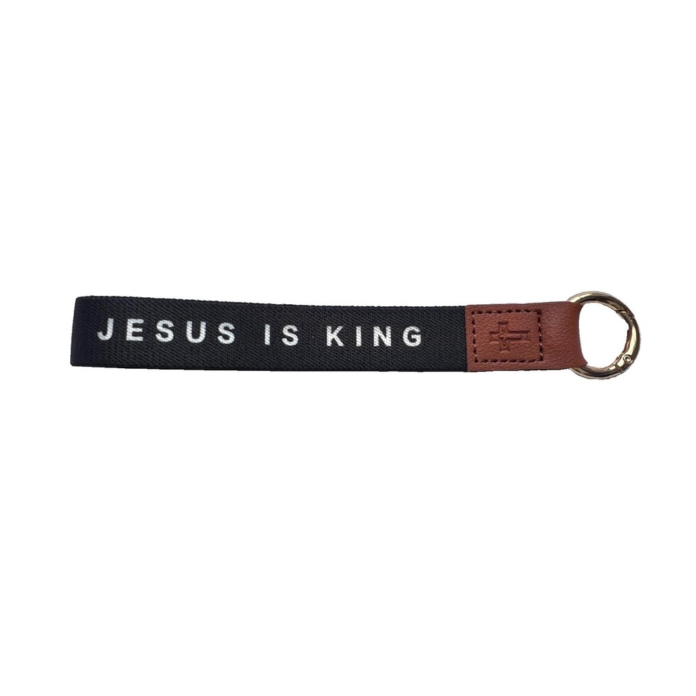 Keyring Jesus Is King Keychain Inspirational Religious Collectible Accessory